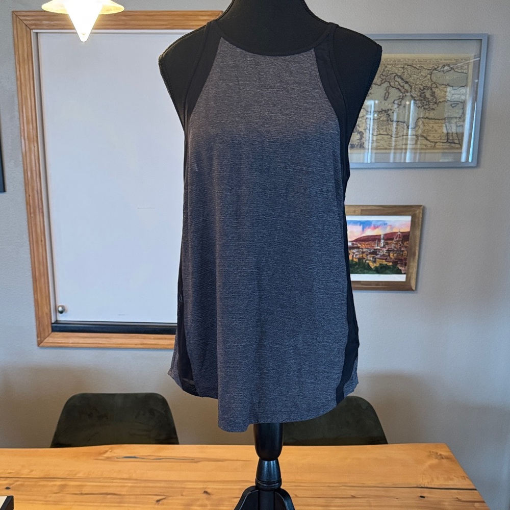 Lululemon Athletica Black and Gray Tank Top